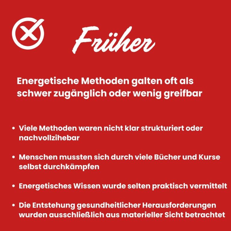 Vorher: Qi Gong Healing gilt oft als unerreichbar, mit komplizierten Übungen und geringer Effektivität.