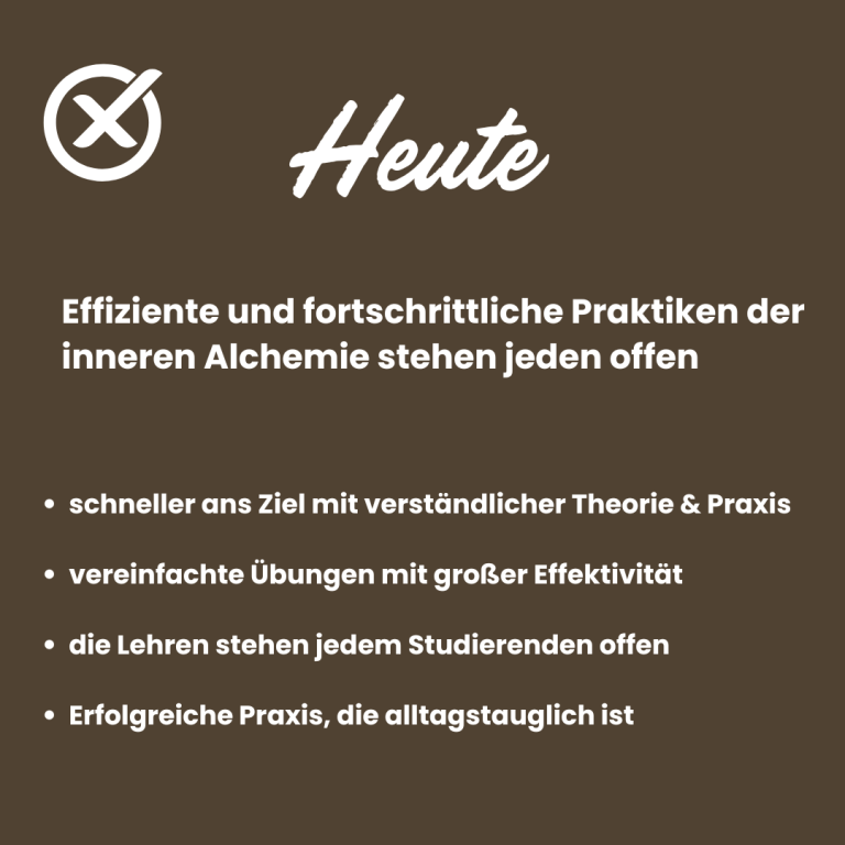 Effiziente Praktiken der inneren Alchemie mit verständlicher Theorie und Praxis.